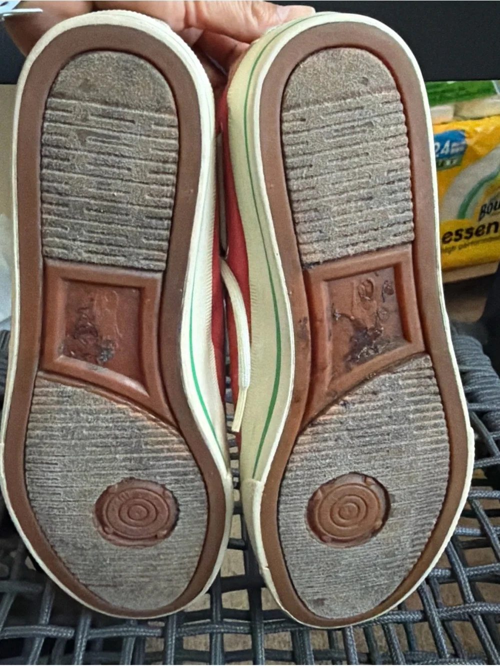 Polo by Ralph Lauren Men’s Coral Canvas Boat Shoes with Cream Laces